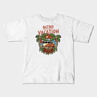 Retro Vacation Kids T-Shirt